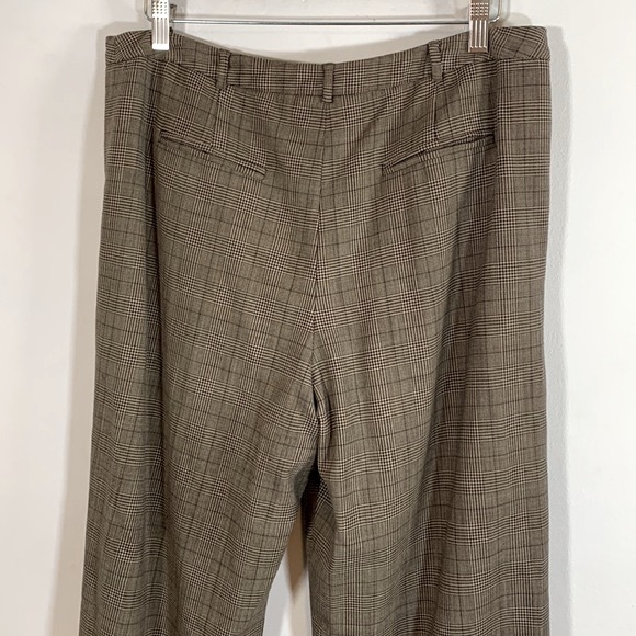 Anne Klein Vintage Academia Wool Blend Women’s Size 14 Stretch Plaid Trousers - Picture 6 of 10